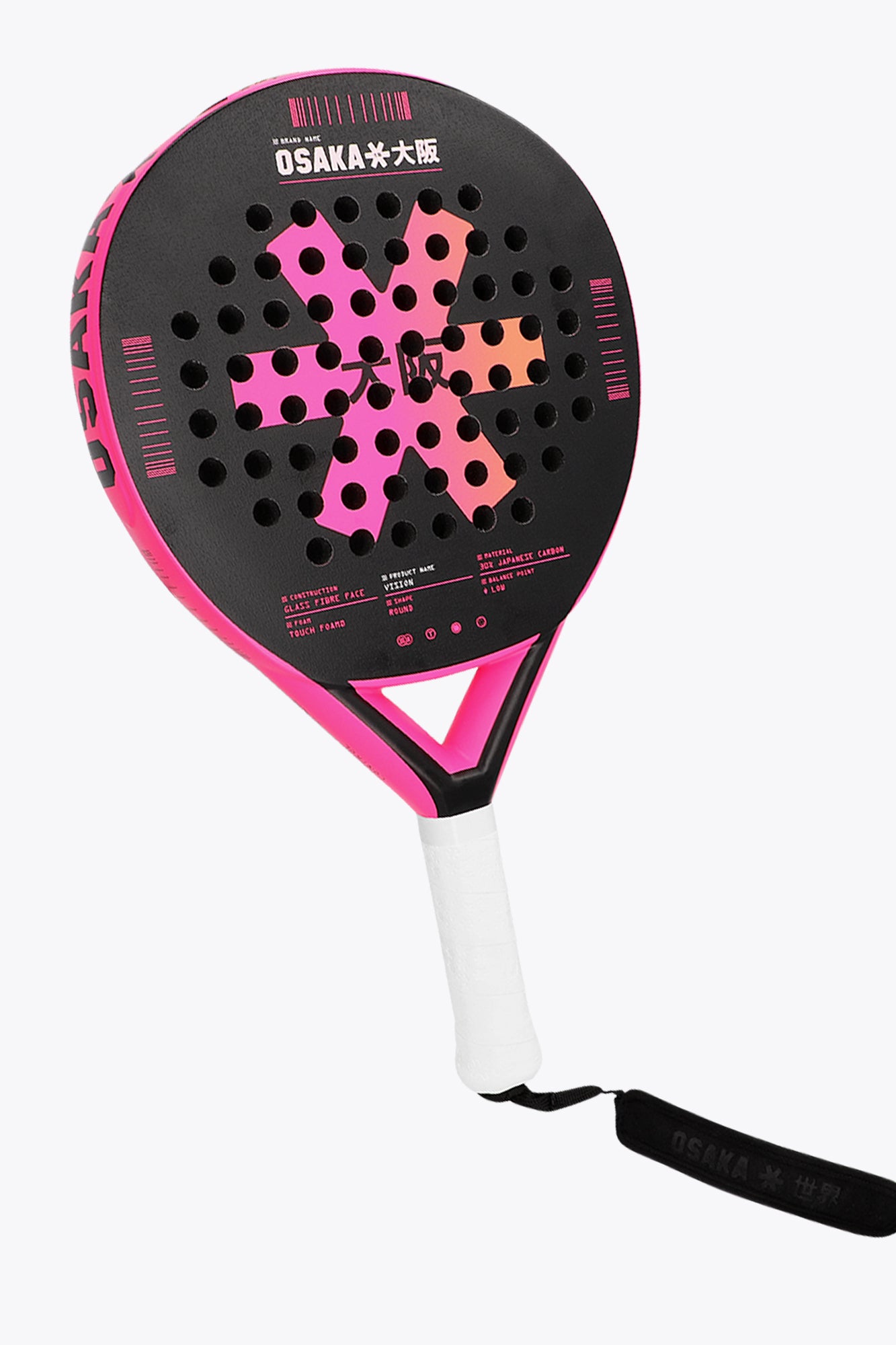 Osaka Padel Racket - Vision - Control | Fluo Pink